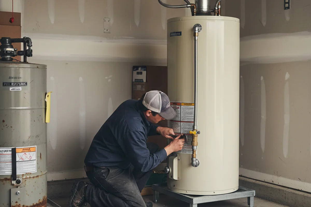 Water heater and shutoff valve replacement in Blue Ridge Summit